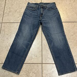 Old‎ Navy Men's Loose Flex Straight Leg 5 Pocket Denim Jeans size 32x30